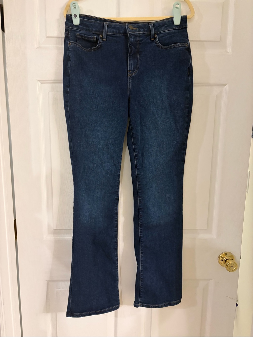NYDJ Barbara Bootcut  Denim Jeans Size‎ 12 Medium Wash Lift Tuck Stretch